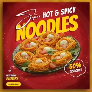 super hot and spicy noodles